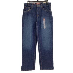 Arizona Women's Size 20 High Rise Relaxed Straight Jeans Medium Wash